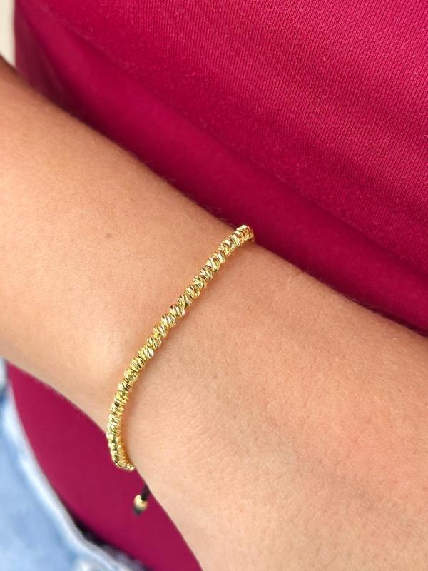 Pulsera hilo negro delgado