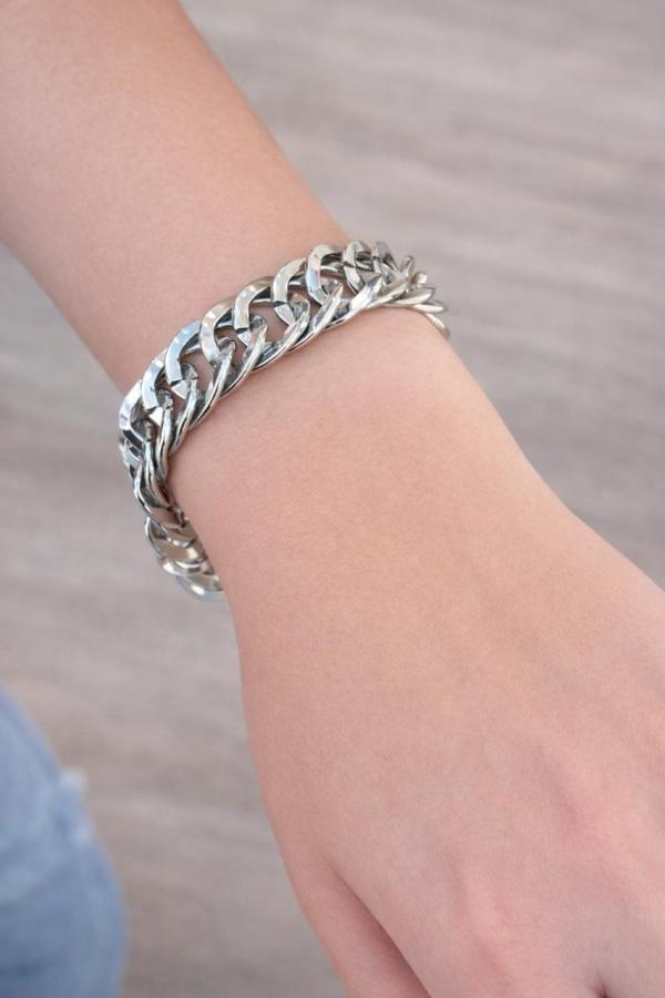 Pulsera plateada h