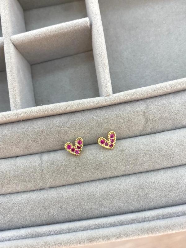 Aretes Corazón Pequeños
