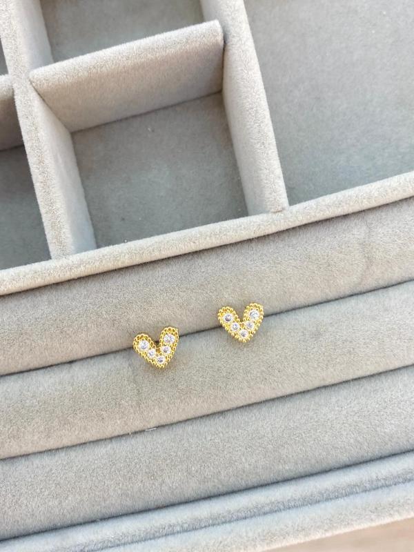 Aretes Corazón Pequeños