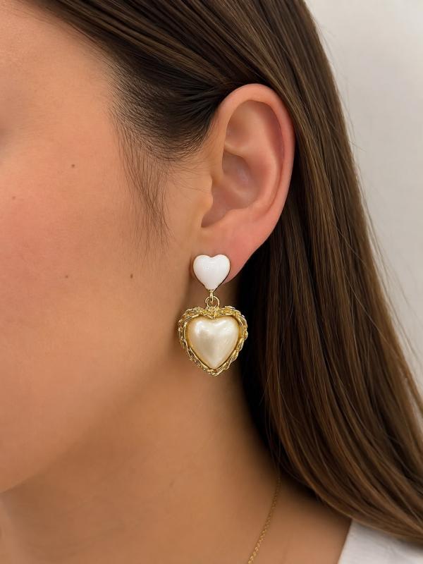 Aretes Corazón Doble