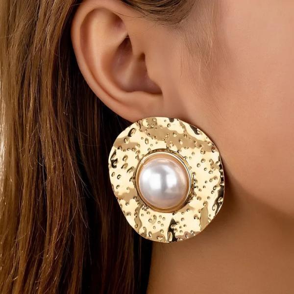 Arete Chunky Con Perla