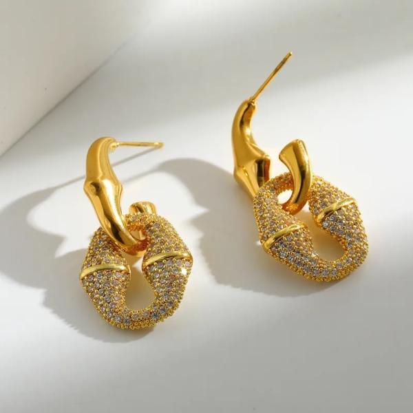 Arete Dorado Eslabón
