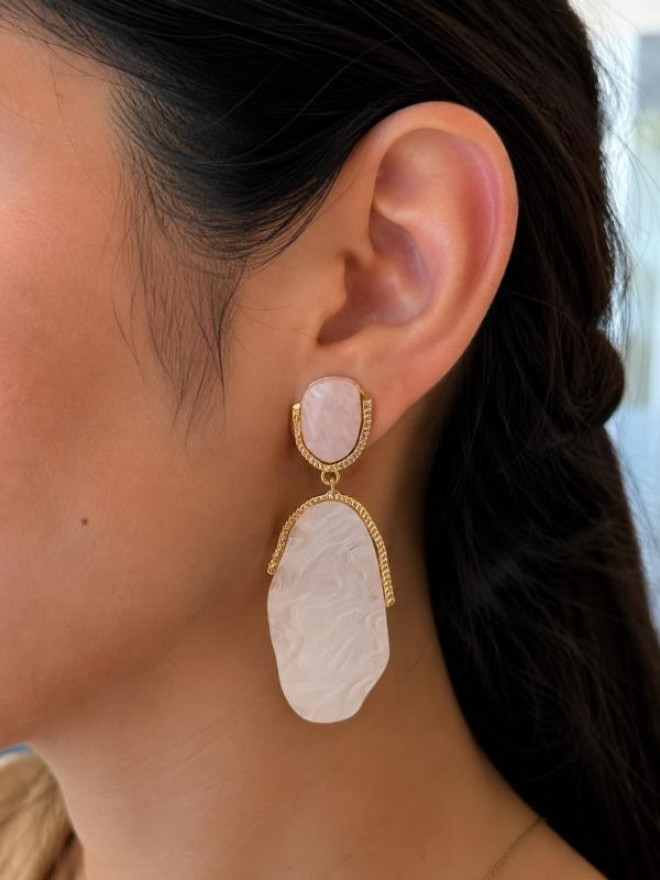Arete Colgante Nacarado