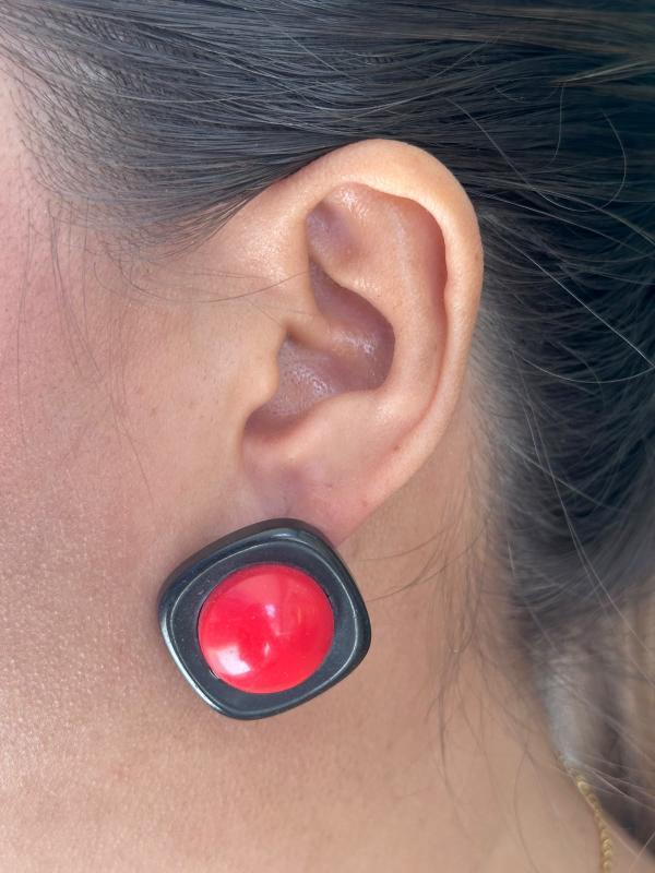 Aretes Cuadrado 2 Colores