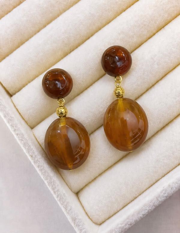 Aretes Gota Cafe