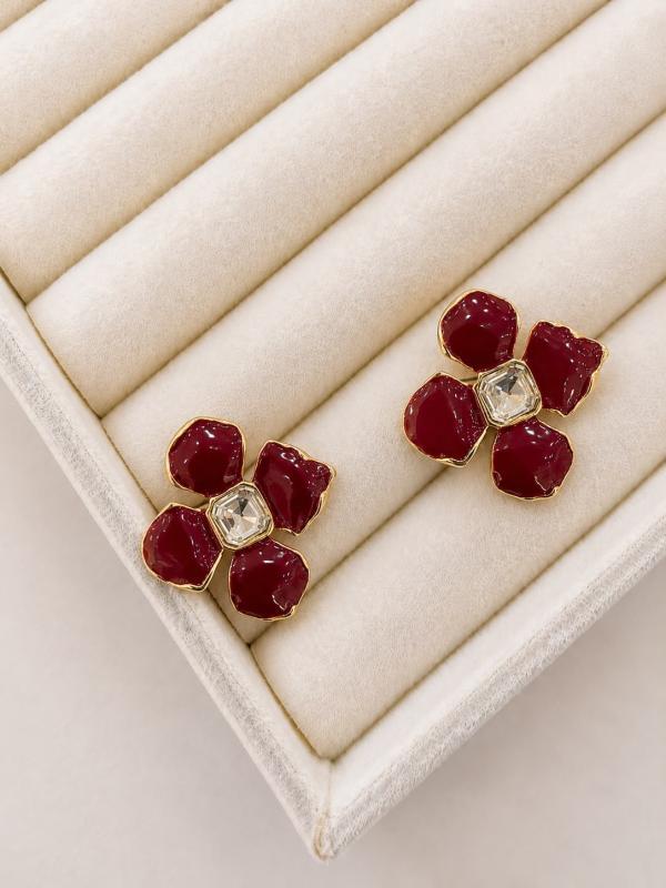 Arete Flor Diamante
