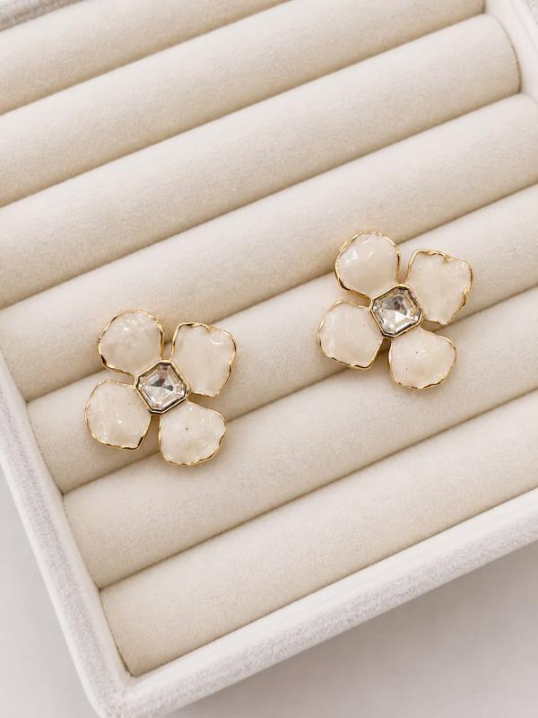 Arete Flor Diamante