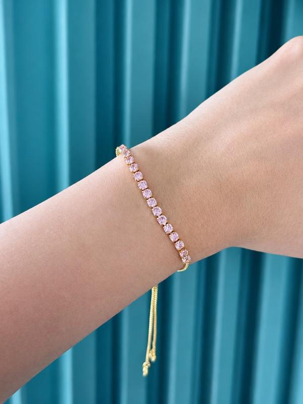 Pulsera Tenis Rosada