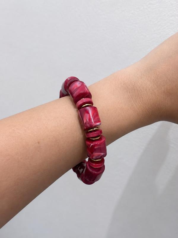 Pulsera Mármol Cilindros