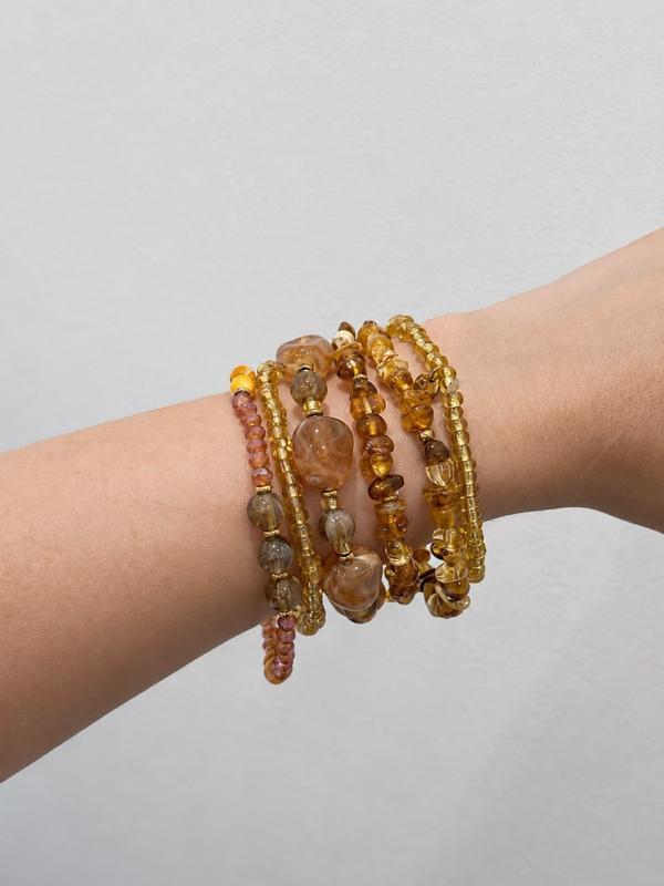 Pulsera Piedras x 6 pcs