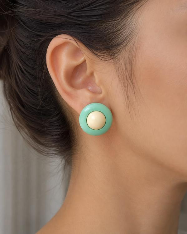 Aretes Redondo 2 Colores