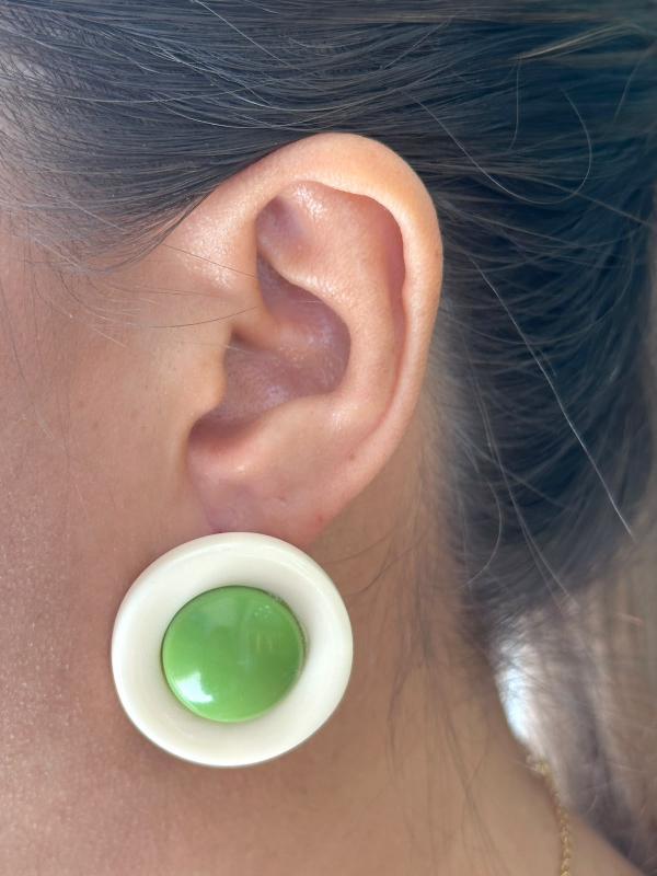 Aretes Redondo 2 Colores