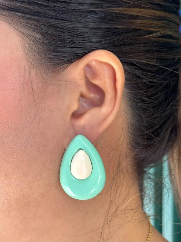 Aretes Gota 2 Colores