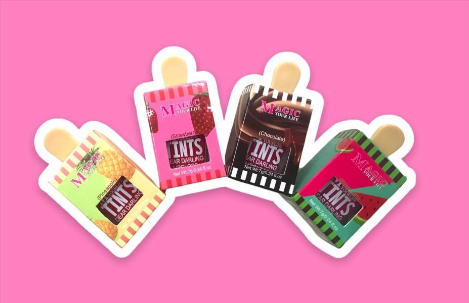 lip gloss helados de fruta