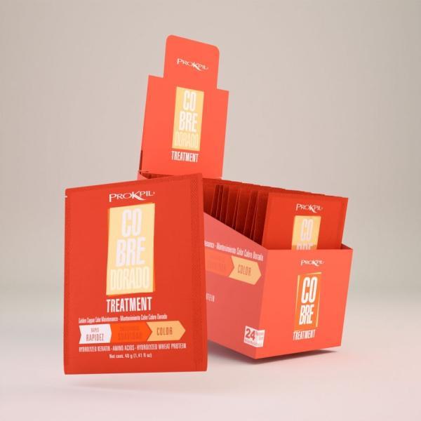 Tratamiento Capilar de Color Cobre Dorado 40g