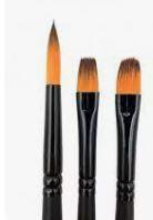Pincel Para uñas 3pcs