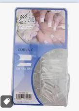 Caja de uñas 500pcs Curva C