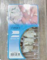 Caja de uñas 500pcs Curva C