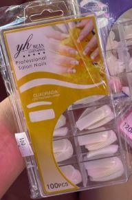 Caja de uñas Recortada Cuadrada