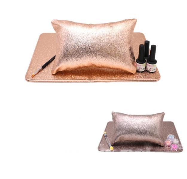 Set de Mat y Almohada Dorado y Rose Gold Manicura