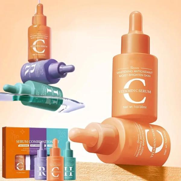 Trio Serum Hidratante Con Acido Hialurónico y Retinol