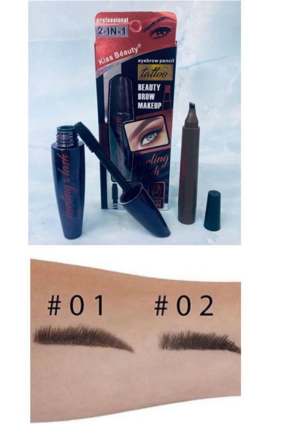 Set 2 en 1 Eyebrow pencil y Mascara