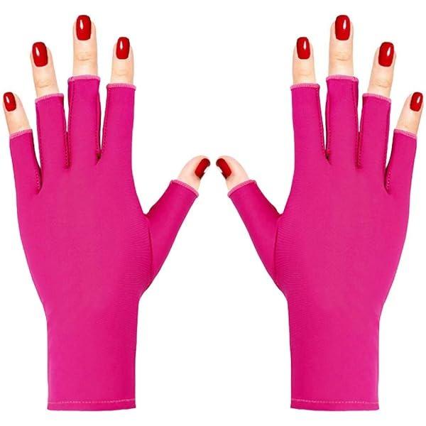 Guantes anti UV para lámpara de uñas