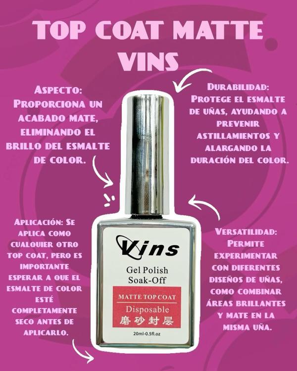Matte Top Coat Vins 20ml