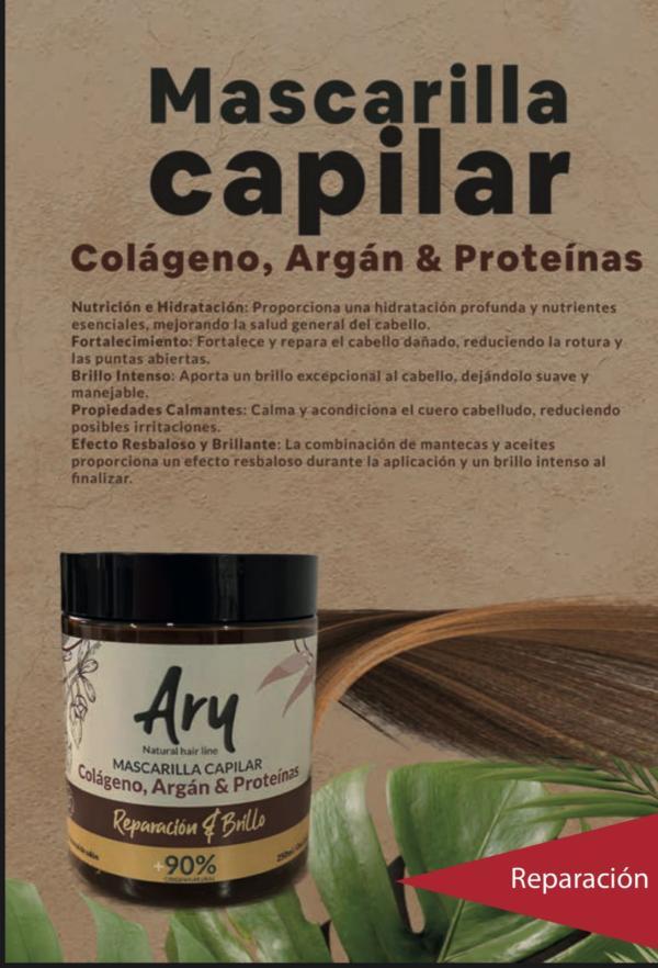 Mascarilla Capilar de Colágeno, Argán & Proteinas