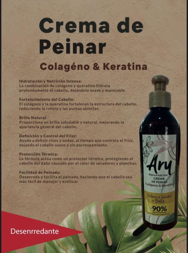 Crema para Peinar con Colágeno & Keratina