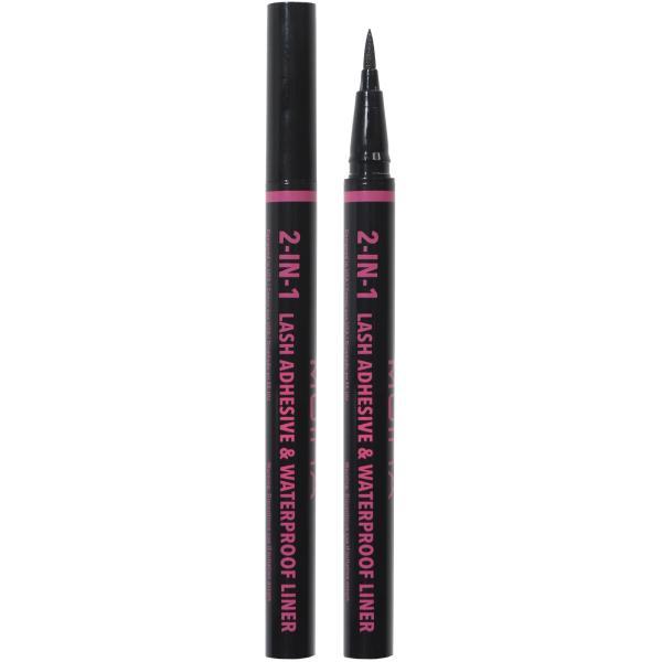 Delineador de Ojos 2 en 1 Impermeable & Adhesivo