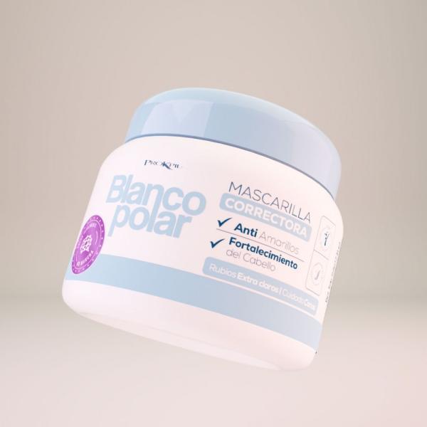 Mascarilla de Color Blanco polar 350g