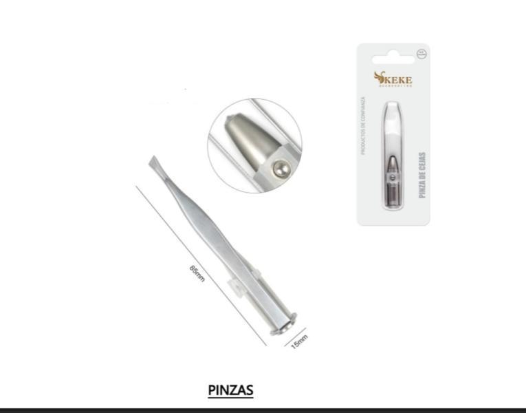 Pinza de cejas con la Luz