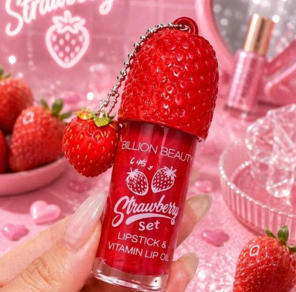 Set Strawberry de labios