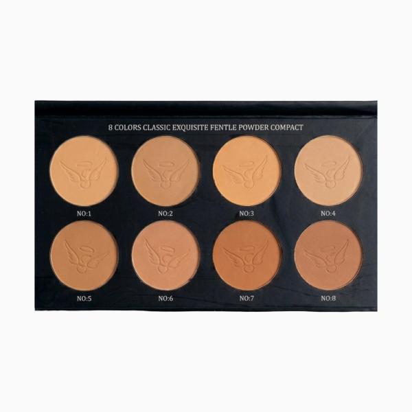 Paleta de Polvos Compactos 8 tonos