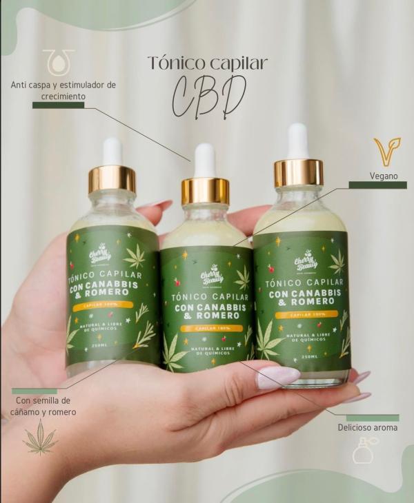 Tonico Capilar de Cannabis & Romero